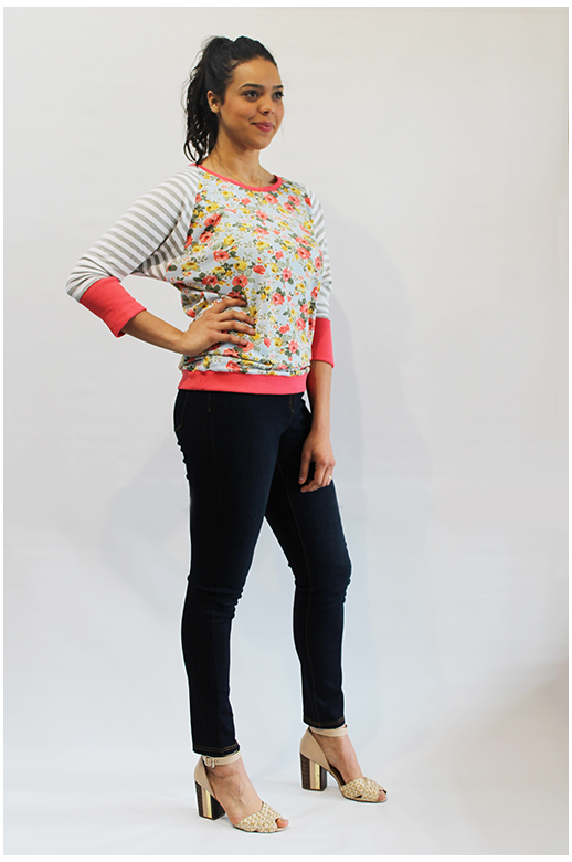 Democracy Top L/S Print Stripe