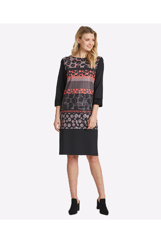 Newport Dress Aspen Horizontal Print