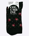 Columbine Comfort Merino Crew Flower Dot