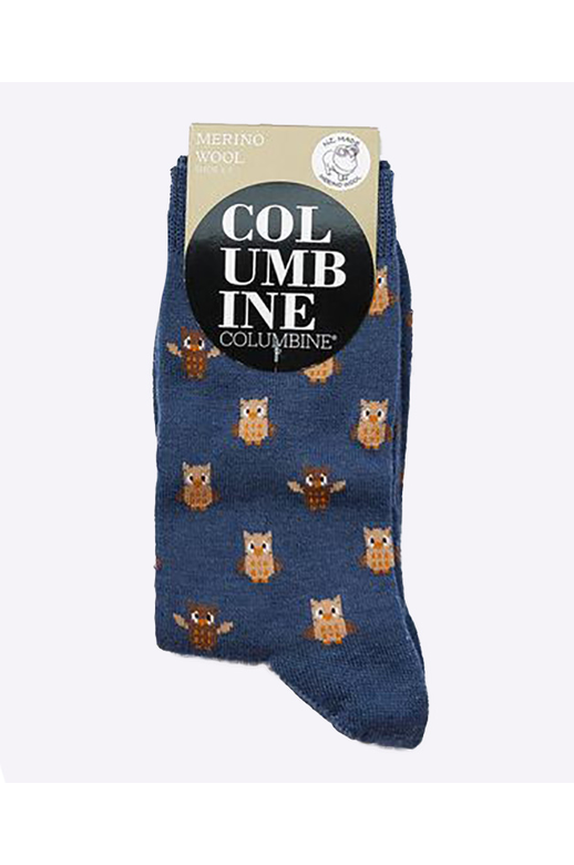 Columbine Merino Crew Owl