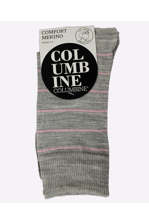 Columbine Comfort Merino Crew Stripe