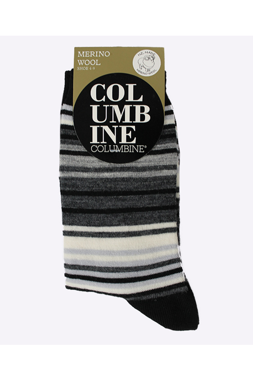 Columbine Merino Crew Mixed Stripe