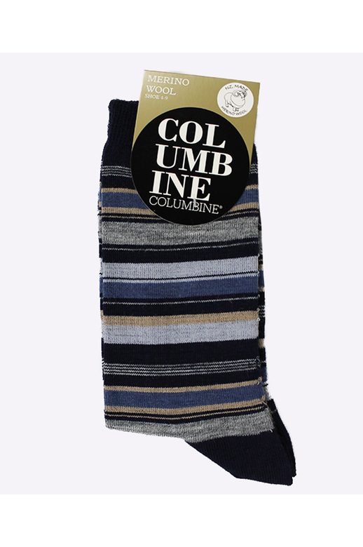 Columbine Merino Crew Mixed Stripe