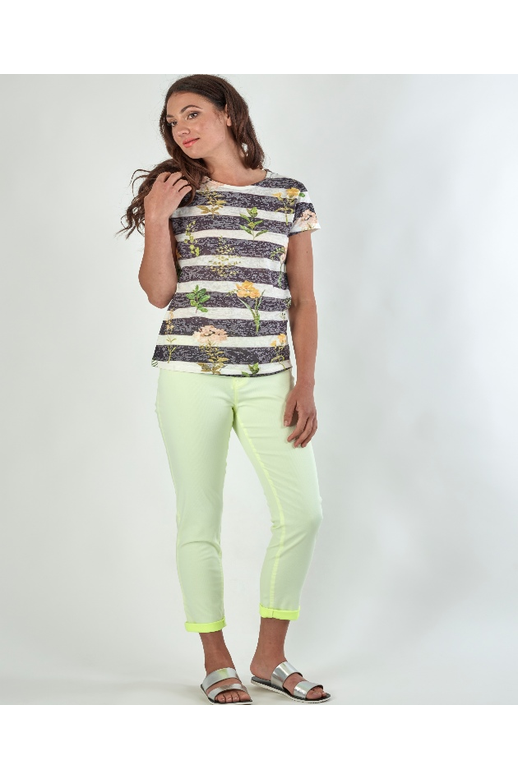 Macjays Top Stripe Lace Back