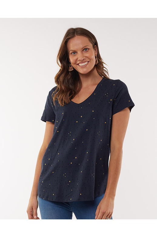 Elm Top With Gold Star