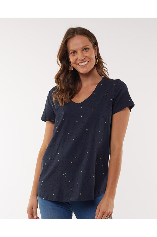 Elm Top With Gold Star