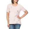 Threadz Tee Striped Metallic Spot