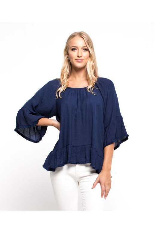 Zafina Top Frill Sleeve