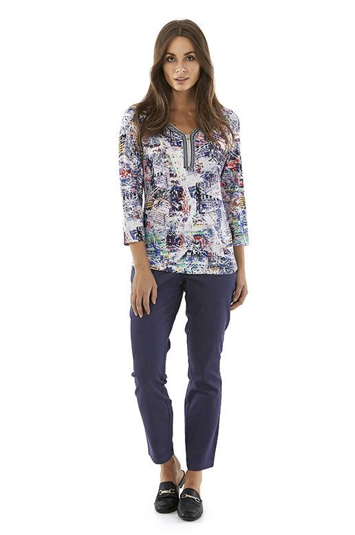 Boo Radley Top L/S Zip Neck