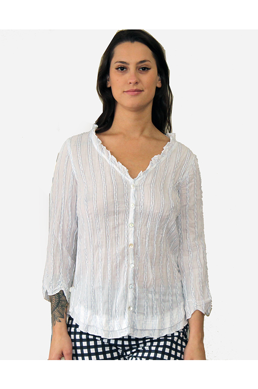 Esplanade Shirt 3/4 Sleeve Crinkle Cotton