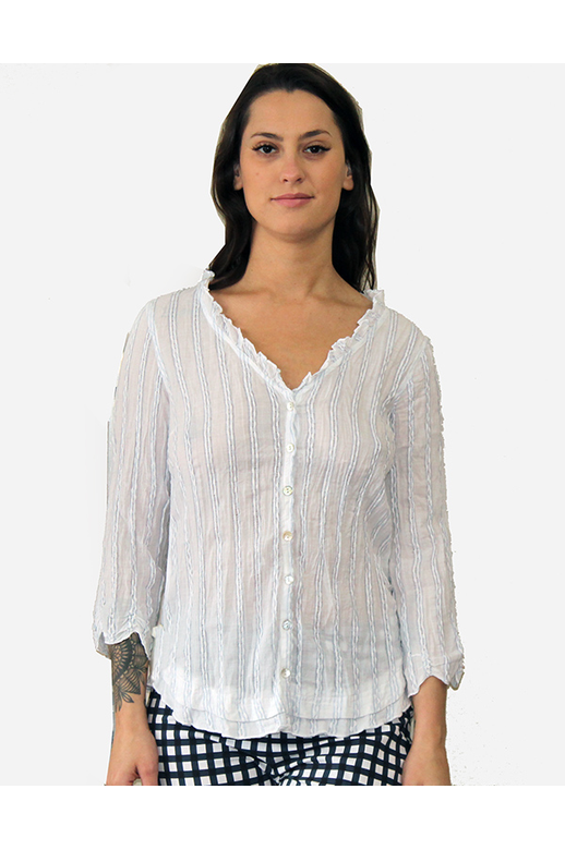 Esplanade Shirt 3/4 Sleeve Crinkle Cotton