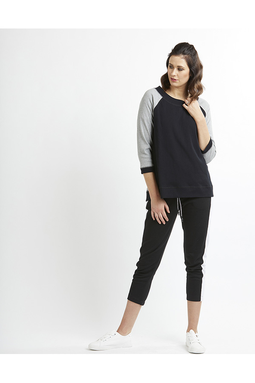 Memo Jumper Wide Neck Zip Back