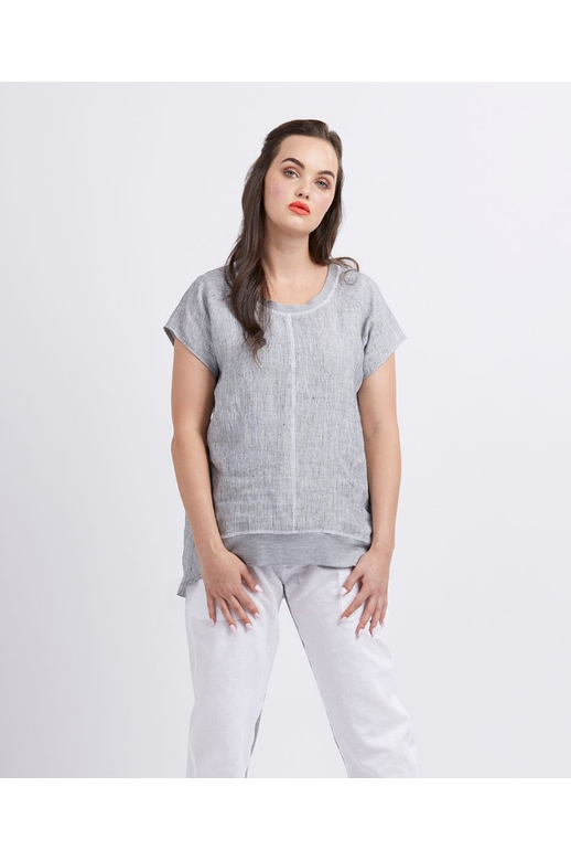 Siren Top Raglan Sleeve Linen