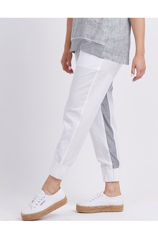 Siren Pants Linen Rib Trim