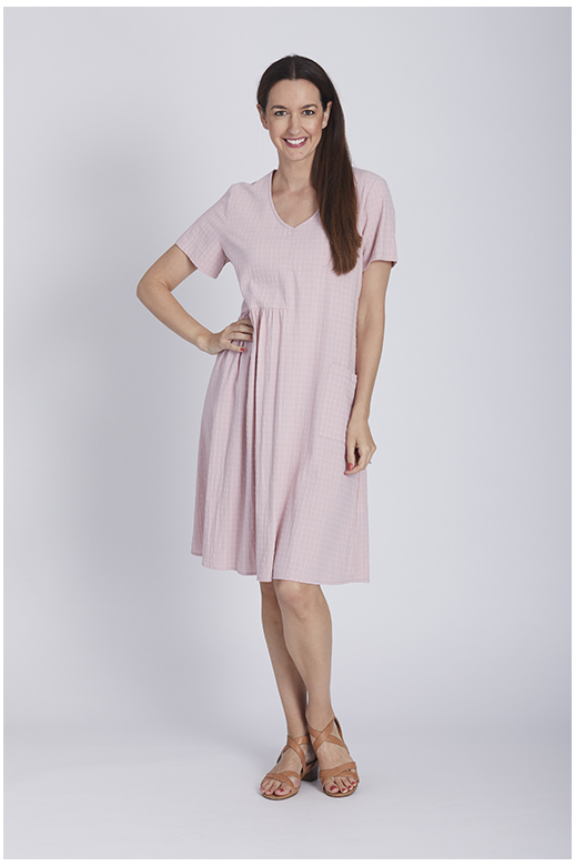 Cordelia St Dress V-neck Gathered Waist