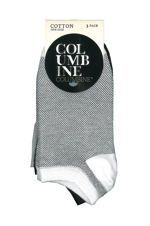 Columbine Cotton Mesh Knit 3pk Liner