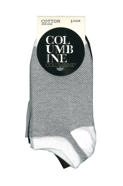 Columbine Cotton Mesh Knit 3pk Liner