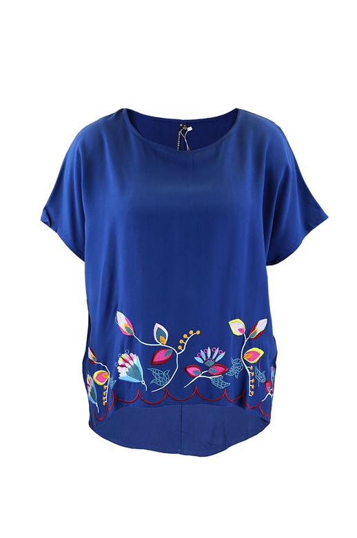 Privilege Top S/S Embroidered Hem