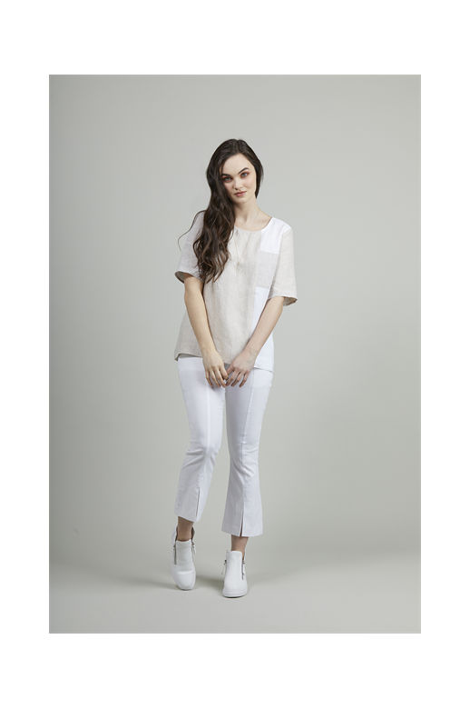 Siren Top S/S Patch Linen