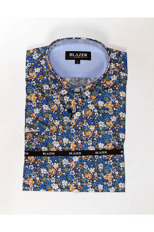 Blazer Shirt S/S Floral Print