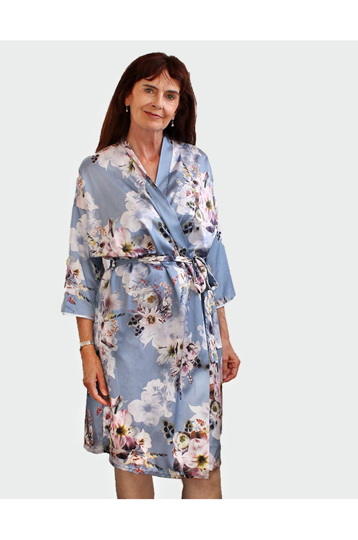 Essence Robe Kimono Satin Floral BrandsLadies Yarntons New