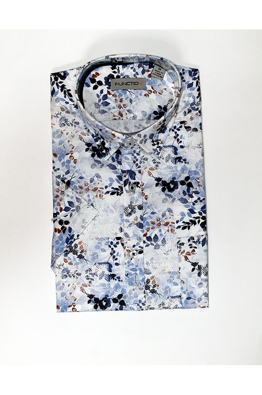 Function Shirt S/S Leaf Print