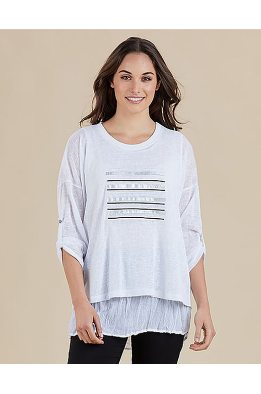 Threadz Top Line 2in1 Line Print