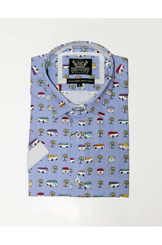 T&R Shirt S/S Combi Print