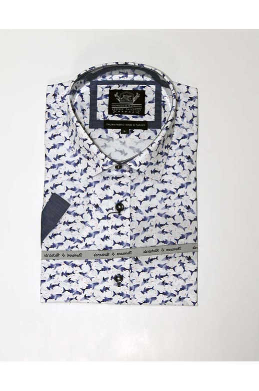 T&R Shirt S/S Shark Print