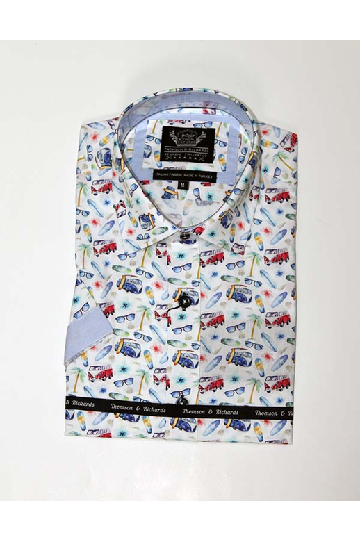 T&R Shirt S/S Bondi Print
