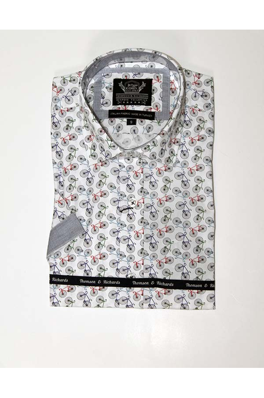 T&R Shirt S/S Bicycle Print