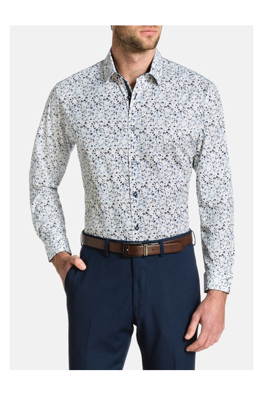 Tarocash Shirt Stretch Slim Floral