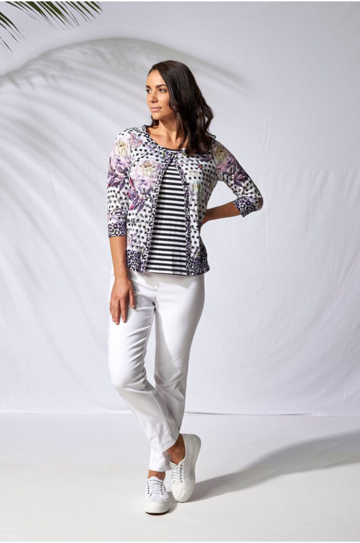 Berlin Cardi Floral Print Spot