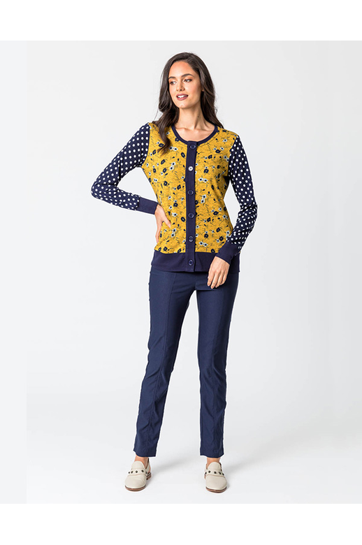 Democracy Top Cardi Multi Print