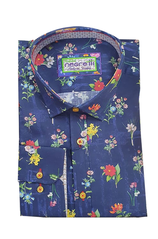 Franco Negretti Shirt L/S Flowers