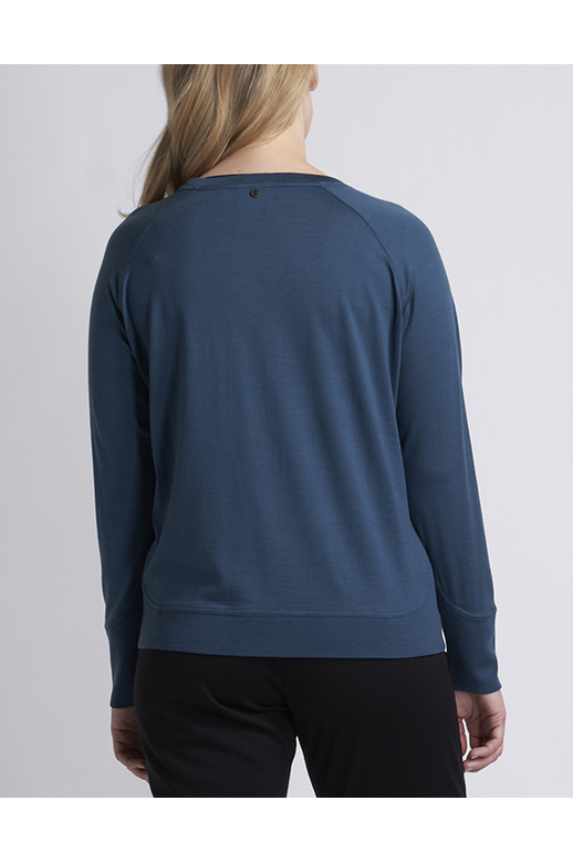 Foil Sweater Cuff & Hem Detail Merino BrandsLadies Yarntons New