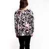 Seduce Top L/S Chest Pleat Print