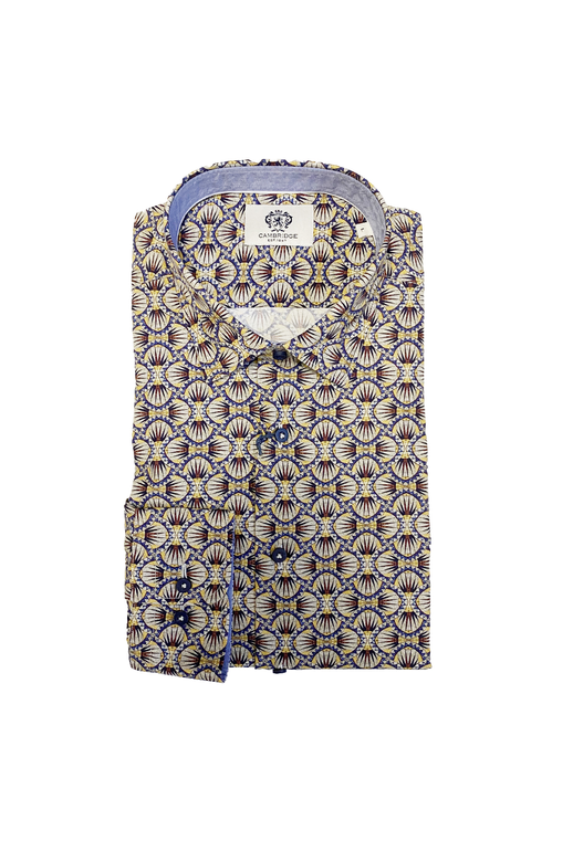 Cambridge Shirt L/S Print - Brands-Mens : Yarntons | New Zealand’s ...