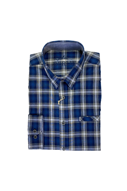 Berlin Shirt L/S Madras Melange Check