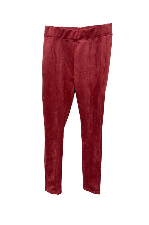 Foil Trousers Stretch Suede Pull On