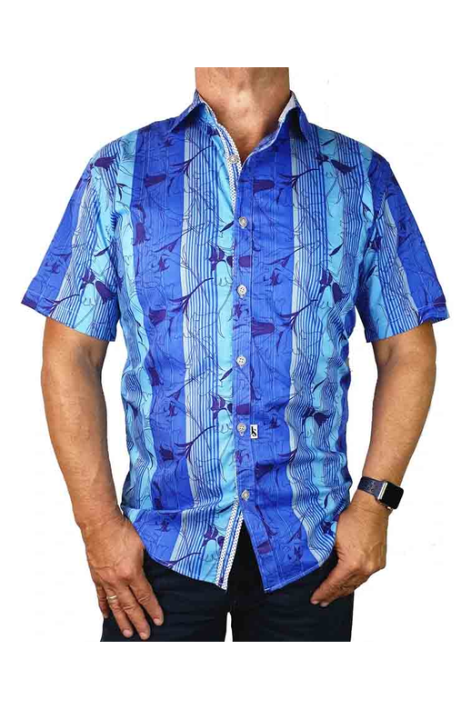 Jimmy Stuart Shirt S/S Wake Print