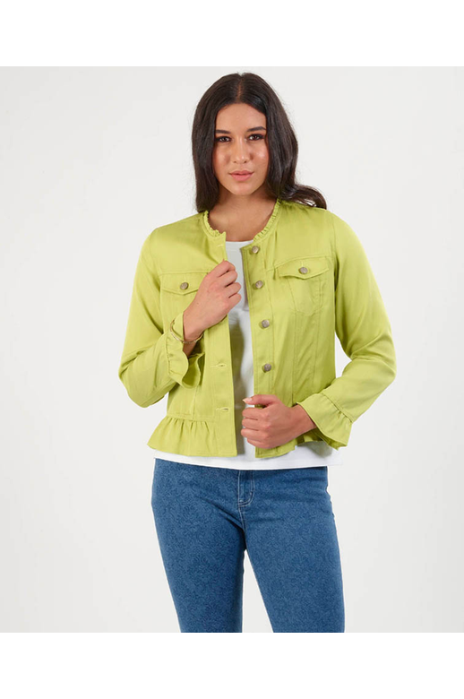 Vassalli Jacket Frill Hem & Cuff