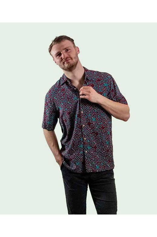 Kingston Grange Shirt S/S Bamboo Wanakiji Dreaming