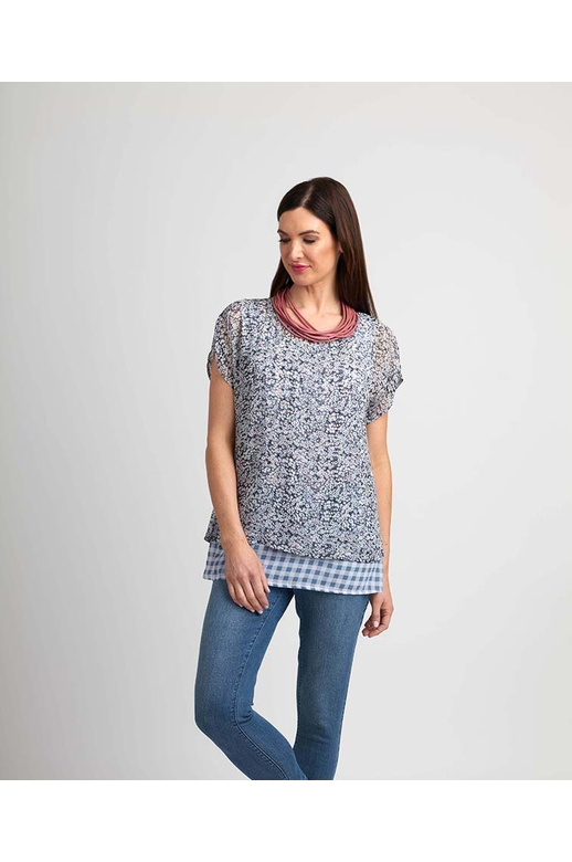 Memo Tee Layered Split Back