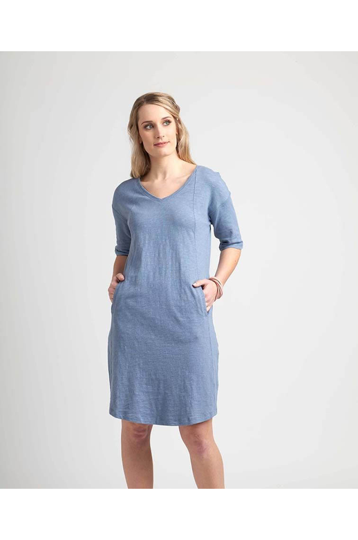 Memo Dress Swing V Neck