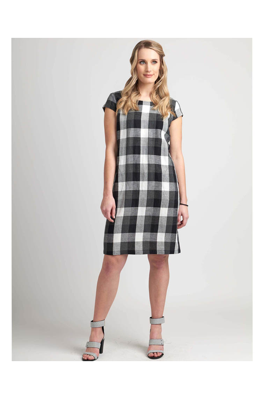 Preen Dress Cap Sleeve Rib Detail