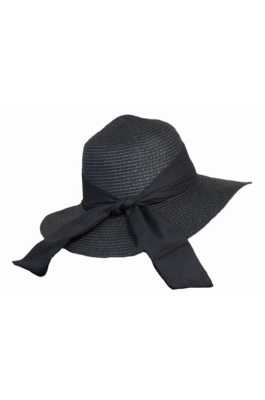 Risha Rose Hat Wide Brim Plain Bow 