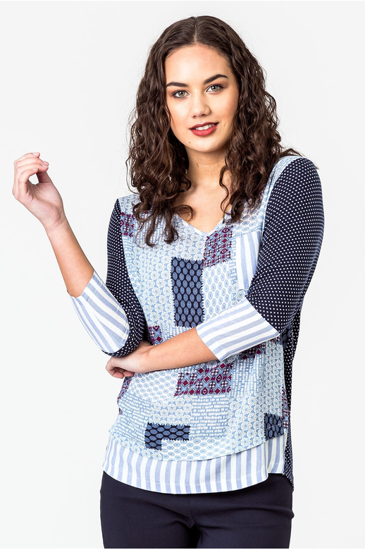 Democracy Top Multi Fabric