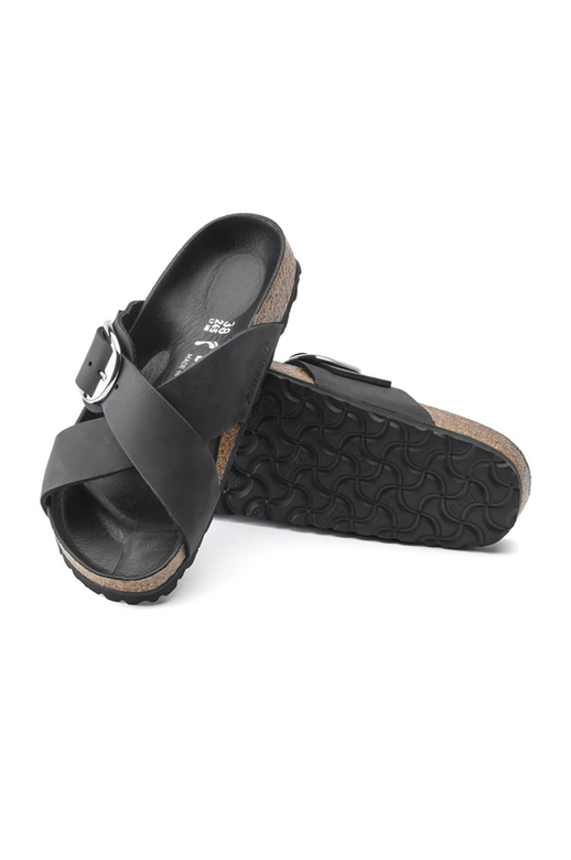 Birkenstock Siena Big Buckle Leather Regular Black