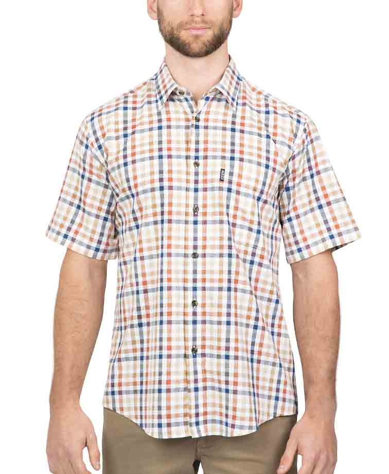 Aertex Shirt S/S Check - Brands-Mens : Yarntons | New Zealand’s Trusted ...